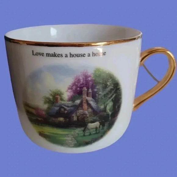 Thomas Kinkade set of cup & saucer summer day - Picture 5 of 10